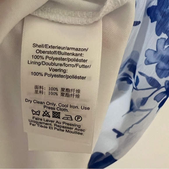 DKNY Floral Print Georgette Midi Dress - Picture 5 of 6